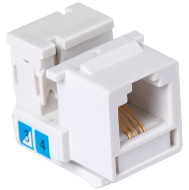 Tomada para Transmissão de Dados RJ 45 Categoria 6 Branco- Tramontina