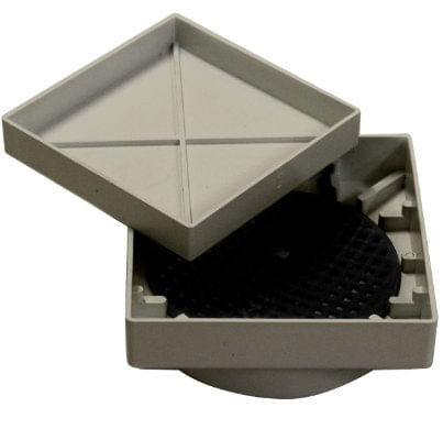 Grelha Com Cesta 10x10cm Bege - Reis Inox.