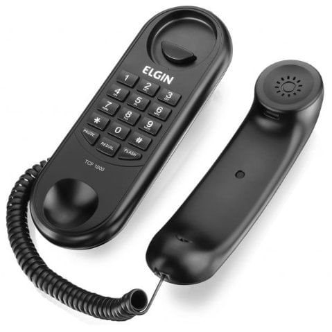 Telefone Gôndola 15 Teclas C/ Fio TCF - 1000 Preto - Elgin.