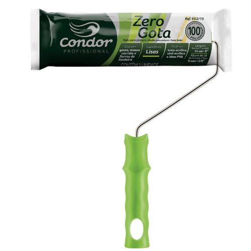 Rolo Zero Gota com Suporte 15cm 952 - Condor.