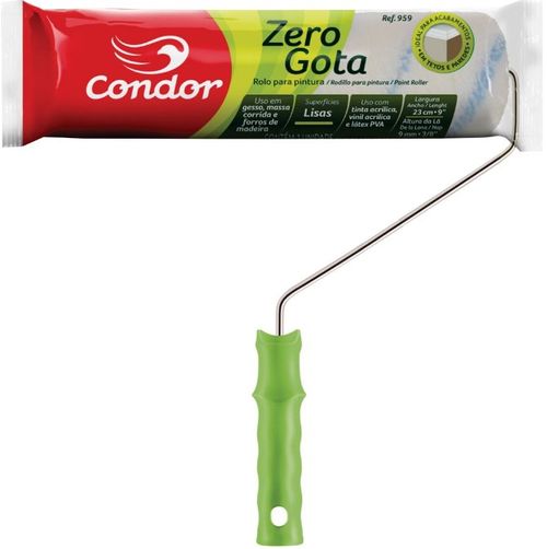 Rolo Zero Gota 959 23 cm Com Suporte - Condor.