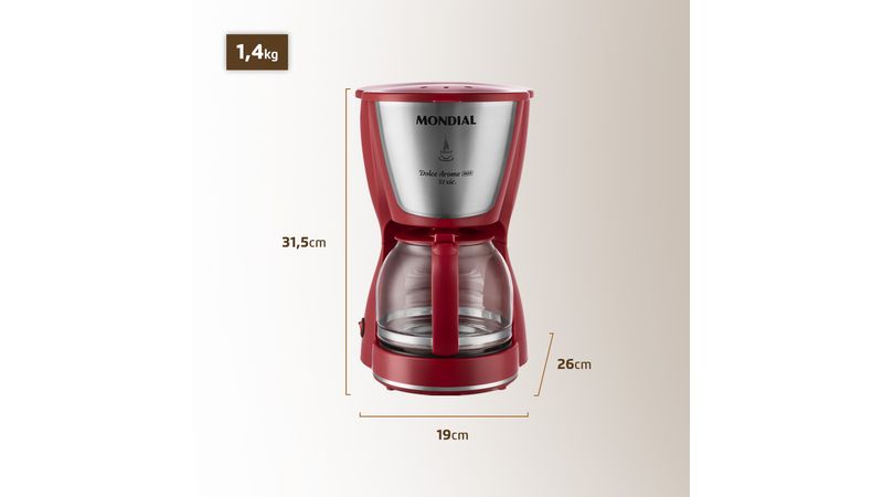 Cafeteira Elétrica Dolce Arome Inox C-32-32X-R - Mondial.