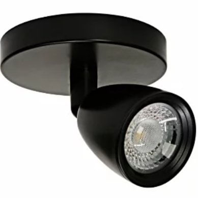 Spot Led Direct MR16 Base Circular 1x4W 6500K Preto - Taschibra.