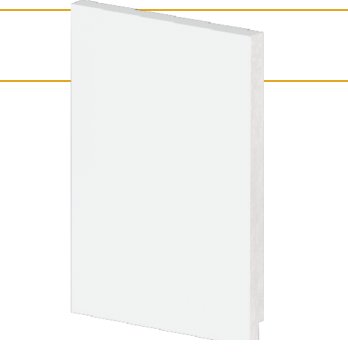 Rodapé Poliestireno 50915 Slim 15x240cm Branco - Arquitech.