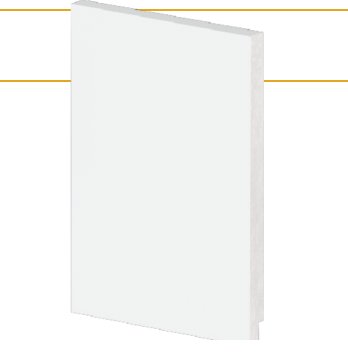 Rodapé Poliestireno 50915 Slim 15x240cm Branco - Arquitech.