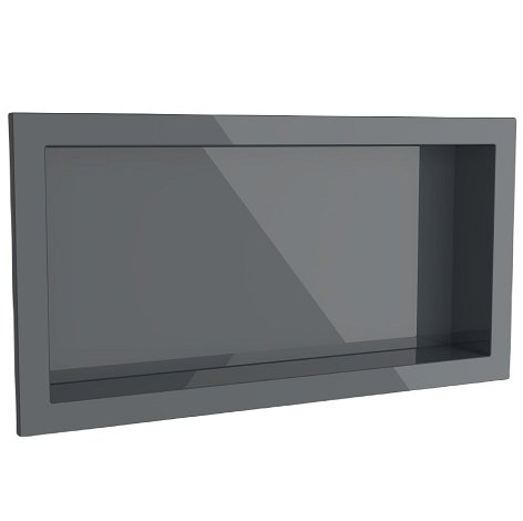 Nicho de Embutir para Banheiro 30x60cm Cinza Urbano Gloss - Arquitech.