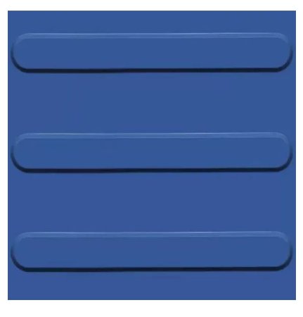 Piso Tátil Direcional Azul 25x25cm - Kapazi.