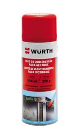 Óleo de Conservação para Aço Inox 400ml - Wurth.