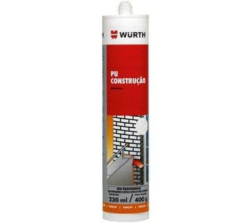 Selante PU Construção Preto 400g - Wurth.