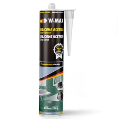 Silicone Acético Uso Geral 275ml Preto - Wurth.