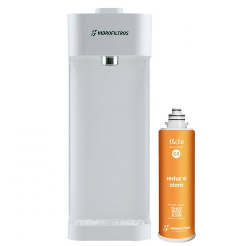 Filtro Purificador Facile C3 Branco 9162482 - Hidrofiltros.