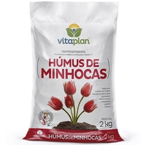 Húmus de Minhocas 2Kg - Nutriplan.