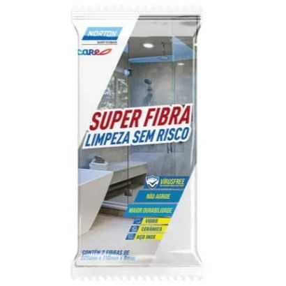 Super Fibra Limpeza Sem Risco com 2 Unidades - Norton.