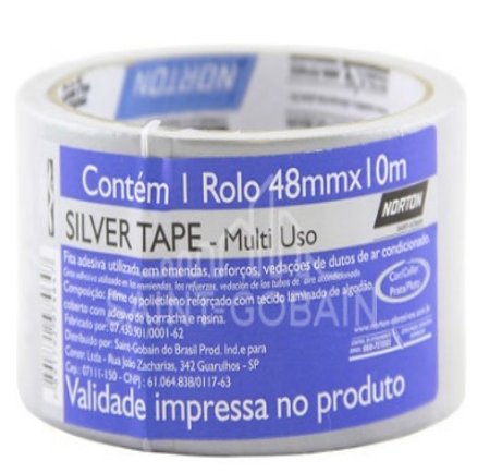 Fita Silver Tape Prata 48mmx10m - Norton.