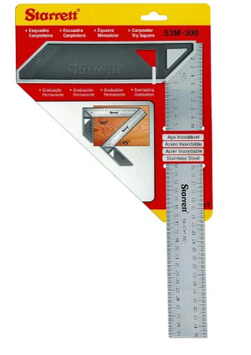 Esquadro para Carpinteiro Nº 53M 300mm - Starrett.