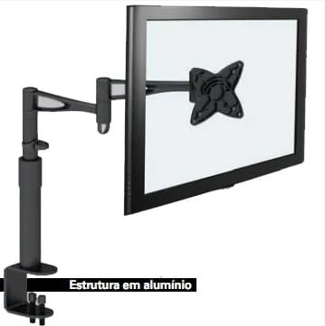 Suporte de Mesa Articulado MI006 P/ Monitor LCD/LED de 10" a 19" - Multivisão.