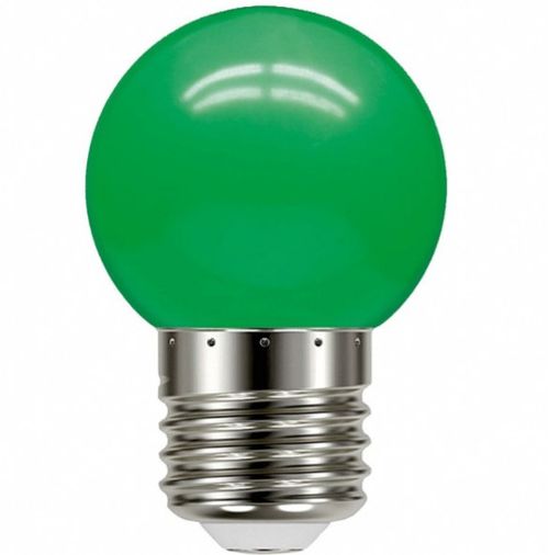 LÂMPADA LED BOLINHA TBL 05 1W VERDE E27 - Taschibra.