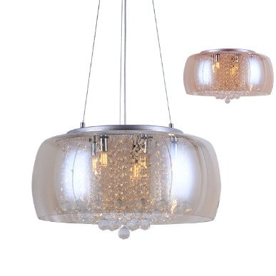 Lustre Pendente Coliseu 500 Conhaque 6xG9 Bivolt - Taschibra.