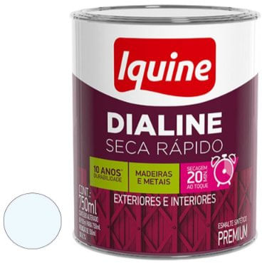 Tinta Esmalte Dialine Secagem Rápida Branco Neve 750ml - Iquine.