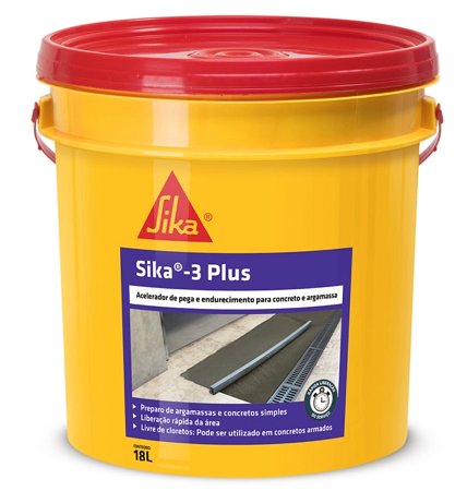 Aditivo Sika 3 Plus 18 L - Sika.