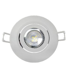 Spot LED Authentic De Embutir Redondo 9cm 5W 3000K Bivolt Branco - Avant.