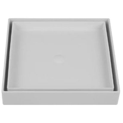 Ralo Oculto Quadrado Universal de 10x10cm Branco - Astra.