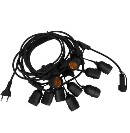 Cordão Para Lâmpadas Led Cordinno 5m 10x12w Preto Fosco - Avant.