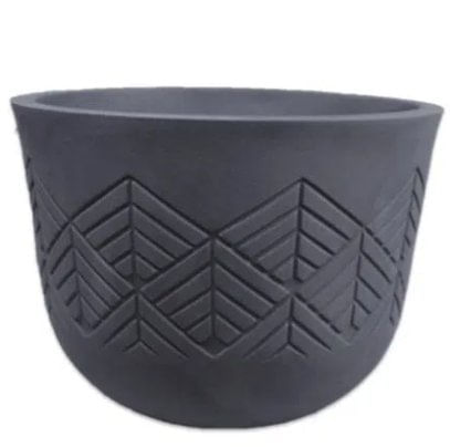 Vaso Tribo Redondo 42 Preto Ardosia JPRDPA35 - Japi.