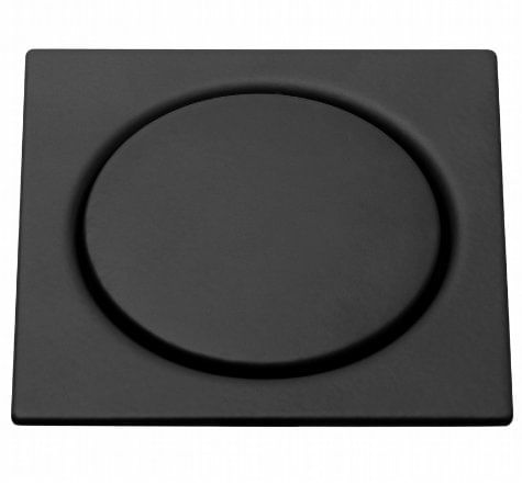 Grelha Quadrada 10x10 Inox Pressão Preto Matte - Meber