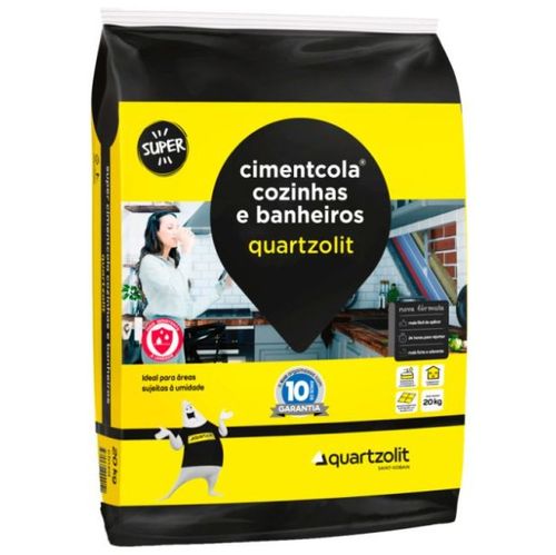 Argamassa ACI Cimentcola Cozinhas e Banheiros 20kg - Quartzolit