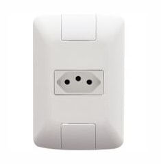 Conjunto 4x2 com 1 Tomada 2P+T  Aria 20 A 250 V Branco - Tramontina.