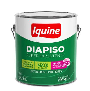 Tinta Acrílica Premium Diapiso Super Resistente Amarelo Demarcação 3,6 Litros - Iquine.