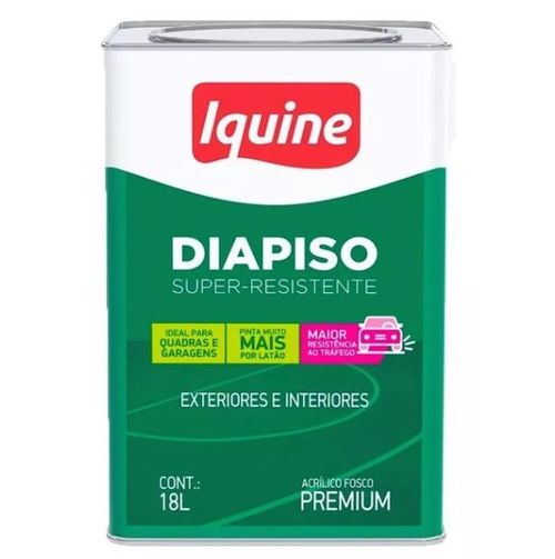 Tinta Acrílica Premium Diapiso Super Resistente Cinza Escuro 18 Litros - Iquine