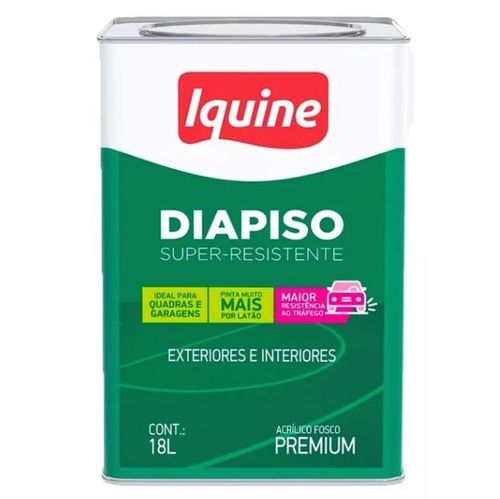 Tinta Acrílica Premium Diapiso Super Resistente Cinza Médio 18 Litros - Iquine