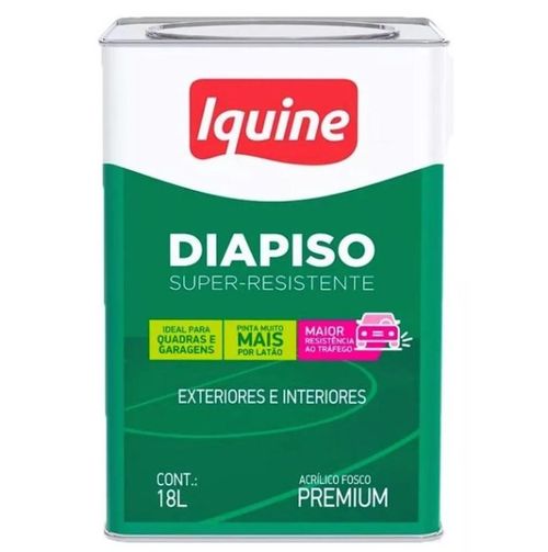 Tinta Acrílica Diapiso Super Resistente Premium Preto 18L - Iquine.