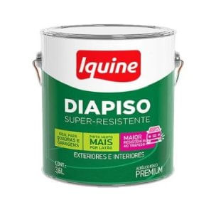 Tinta Acrílica Premium Diapiso Super Resistente Preto 3,6 Litros - Iquine.