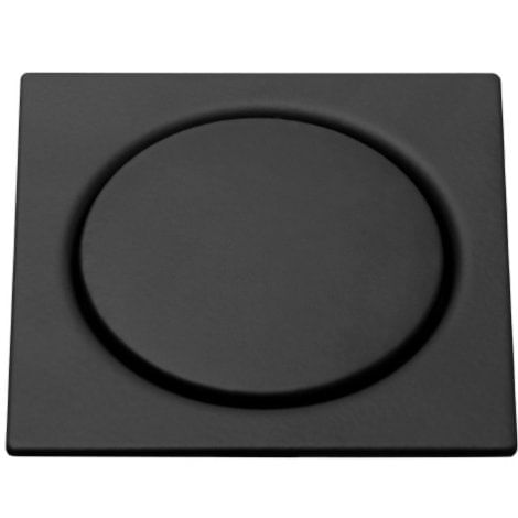 Grelha Quadrada 15x15 Inox Pressão Preto Matte - Meber