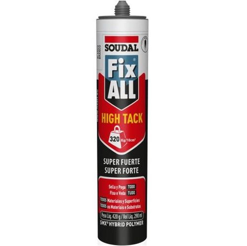 Selante Adesivo Fix ALL High Tack 290ml 420g - Soudal.