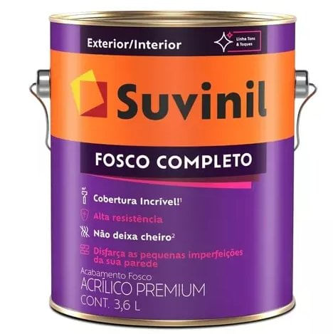 Tinta Acrílica Premium Fosco Completo Elefante 3,6L  - Suvinil.