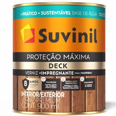 Verniz Proteção Máxima Deck Acetinado 0,9L Canela - Suvinil.