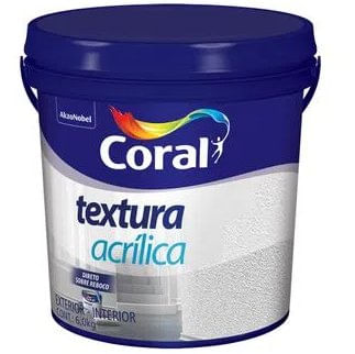 Textura Acrílica Branco 25Kg Balde - Coral.