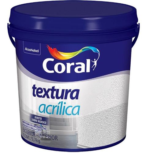 Textura Acrílica Branco Galão 5,7Kg - Coral.