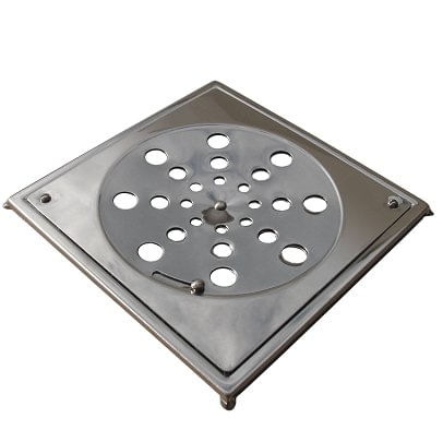 Grelha Giratória Quadrada 15x15cm C/Caixilho Inox 430 - Reis Inox.