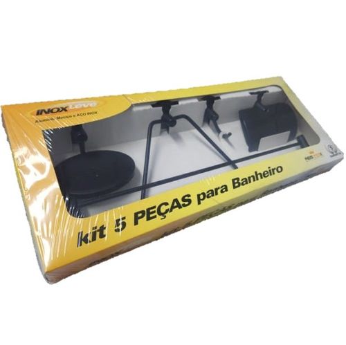 Kit 5 Peças em Aluminio e Inox Leve Black - Reis Inox.
