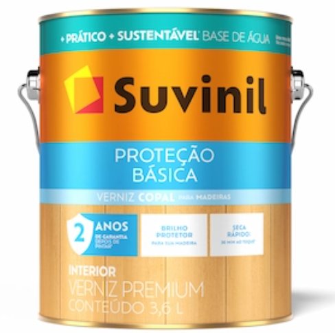 Verniz Proteção Básica Brilhante Incolor 3,6L - Suvinil.