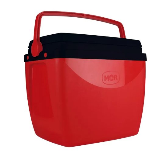 Caixa Térmica 34L Vermelho com Preto 25108246 – Mor.