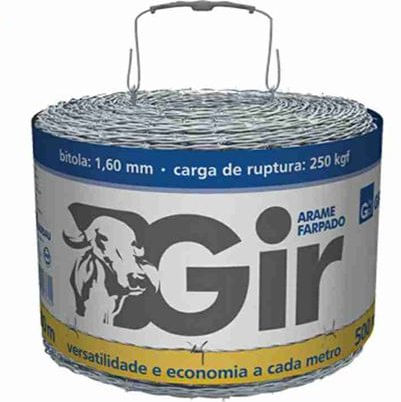 Arame Farpado Gir 1,6mm 100 Metros - Gerdau.