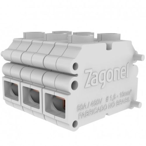 Kit Conector Com 3 Unidades Branco – Zagonel.