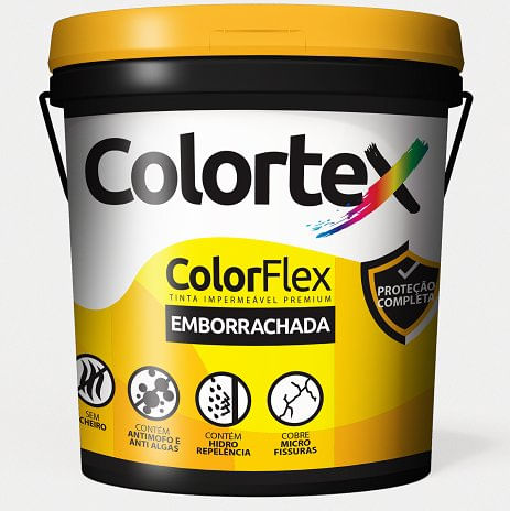 Tinta Acrílica Emborrachada Branco Total Balde 15L - Colortex