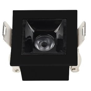 Spot LED Embutir 2W 2700K Preto - Luminatti